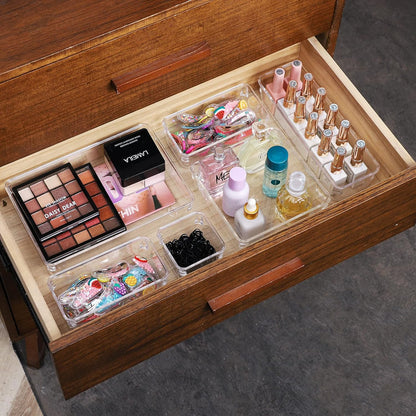 STORFEX Multifunctional Clear Plastic Drawer Organizers Set - The Grand Bazaar of Australia