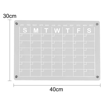 Magnetic White Board Monthly Weekly Planner Dry Erase Refrigerator Message Board - The Grand Bazaar of Australia