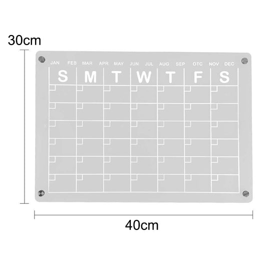 Magnetic White Board Monthly Weekly Planner Dry Erase Refrigerator Message Board - The Grand Bazaar of Australia