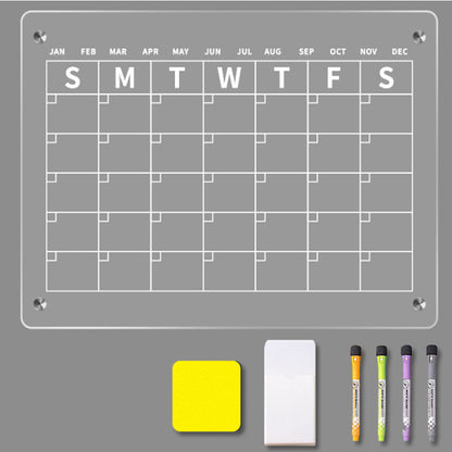 Magnetic White Board Monthly Weekly Planner Dry Erase Refrigerator Message Board - The Grand Bazaar of Australia