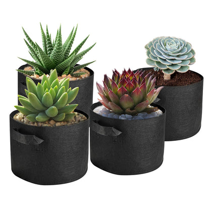 Non-Woven Fabric Reusable and Breathable Growing Planter Pots in 5, 10, and 20 Gallon - The Grand Bazaar of Australia
