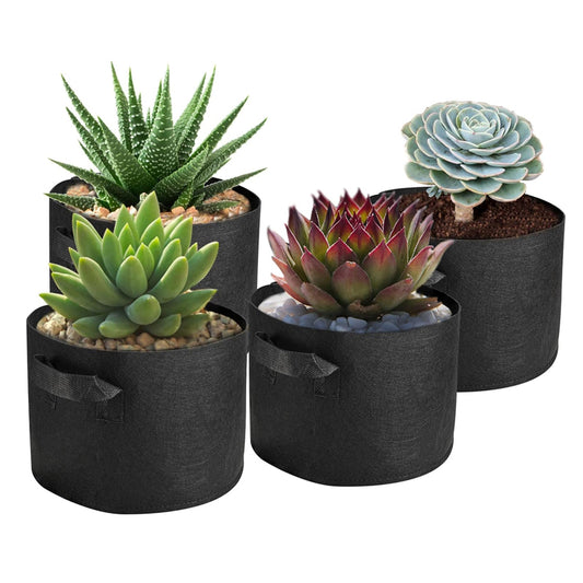 Non-Woven Fabric Reusable and Breathable Growing Planter Pots in 5, 10, and 20 Gallon - The Grand Bazaar of Australia