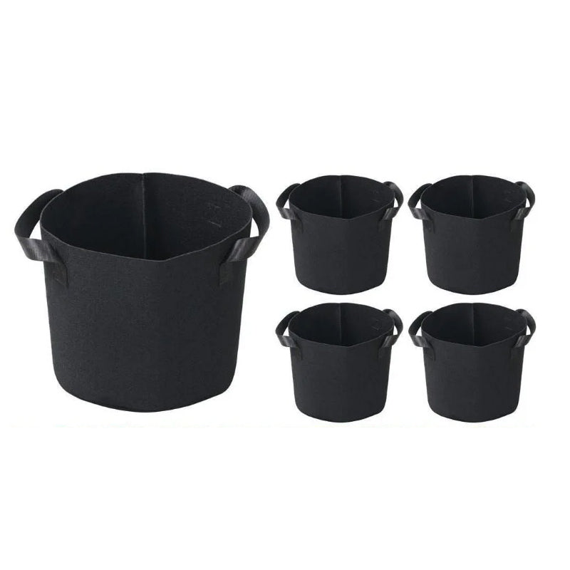 Non-Woven Fabric Reusable and Breathable Growing Planter Pots in 5, 10, and 20 Gallon - The Grand Bazaar of Australia