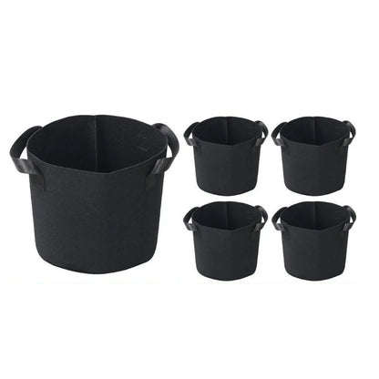 Non-Woven Fabric Reusable and Breathable Growing Planter Pots in 5, 10, and 20 Gallon - The Grand Bazaar of Australia