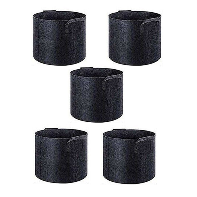 Non-Woven Fabric Reusable and Breathable Growing Planter Pots in 5, 10, and 20 Gallon - The Grand Bazaar of Australia
