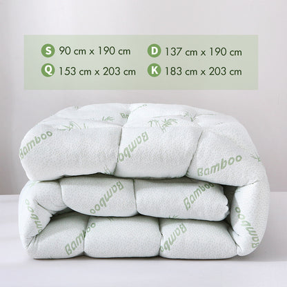 Thick and Breathable Natural Bamboo Mattress Topper Soft Quilted Bed Protector - The Grand Bazaar of Australia