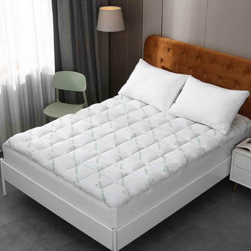 Thick and Breathable Natural Bamboo Mattress Topper Soft Quilted Bed Protector - The Grand Bazaar of Australia