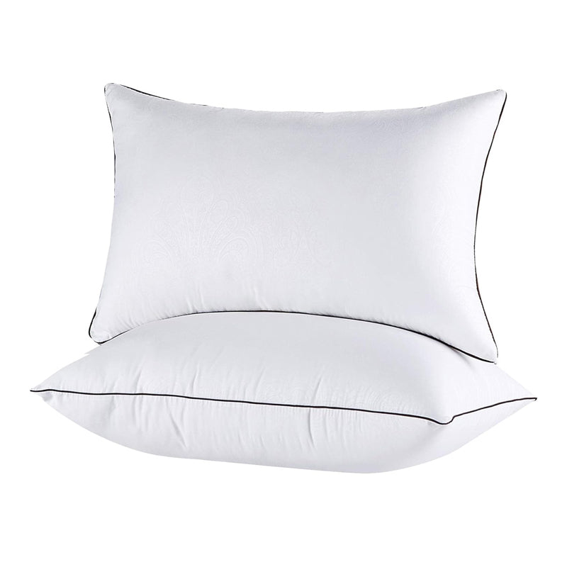 Pack of 2 Hotel Quality Comfortable and Washable High Support Medium Firm Pillows_11