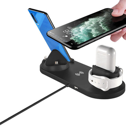 6-in-1 Wireless Charging Station Fast Charging Dock for Android and Apple Devices_4