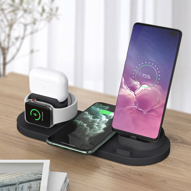 6-in-1 Wireless Charging Station Fast Charging Dock for Android and Apple Devices_8