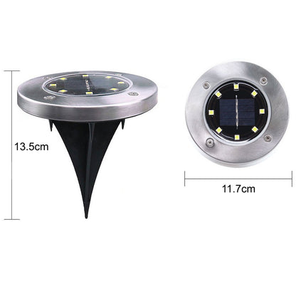8-LEDS Waterproof Solar Ground Garden Lights - The Grand Bazaar of Australia