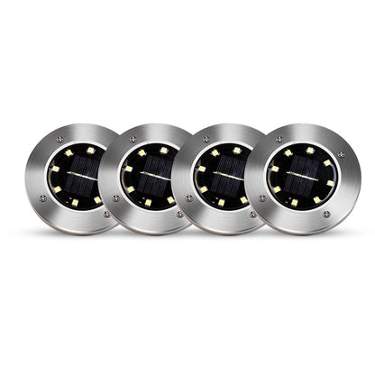 8-LEDS Waterproof Solar Ground Garden Lights - The Grand Bazaar of Australia