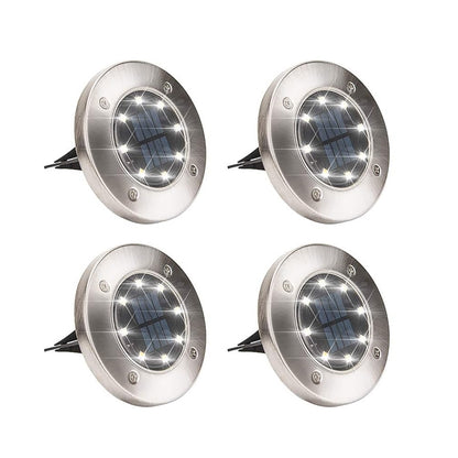 8-LEDS Waterproof Solar Ground Garden Lights - The Grand Bazaar of Australia