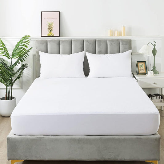 Fully Fitted Non-Woven Cotton Waterproof Mattress Protector Breathable Bed Cover - The Grand Bazaar of Australia