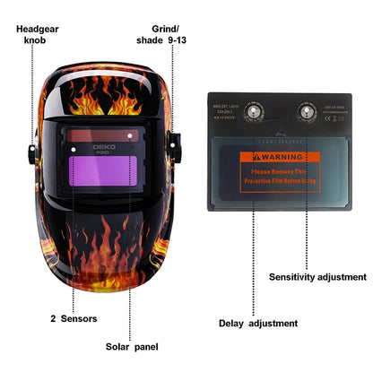 Auto Darkening Welding Helmet Welder’s Protective Mask_10