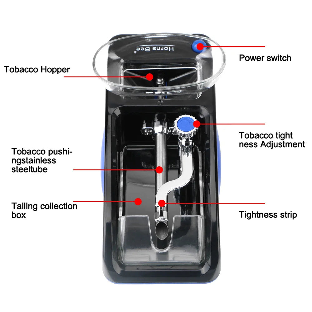 Electric Automatic Cigarette Rolling Machine - Blue - The Grand Bazaar of Australia