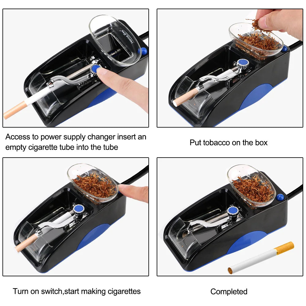Electric Automatic Cigarette Rolling Machine - Blue - The Grand Bazaar of Australia
