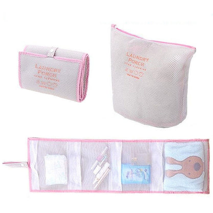 Portable Reusable Bath Hanging Mesh Bag Organizer for Toiletry Storage - The Grand Bazaar of Australia