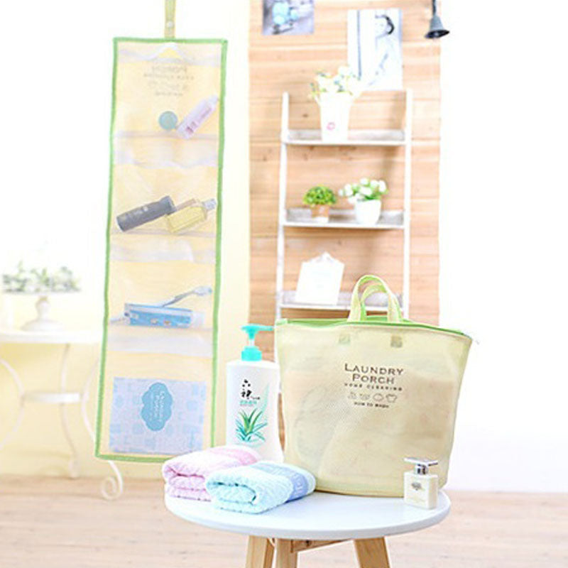 Portable Reusable Bath Hanging Mesh Bag Organizer for Toiletry Storage - The Grand Bazaar of Australia