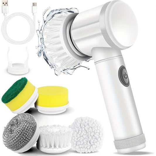 Electric Spin Scrubber With 5 Replaceable Brush Head Power - The Grand Bazaar of Australia