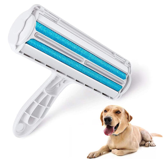 One-Handed Lint Removal Pet Hair Remover Roller - Blue - The Grand Bazaar of Australia