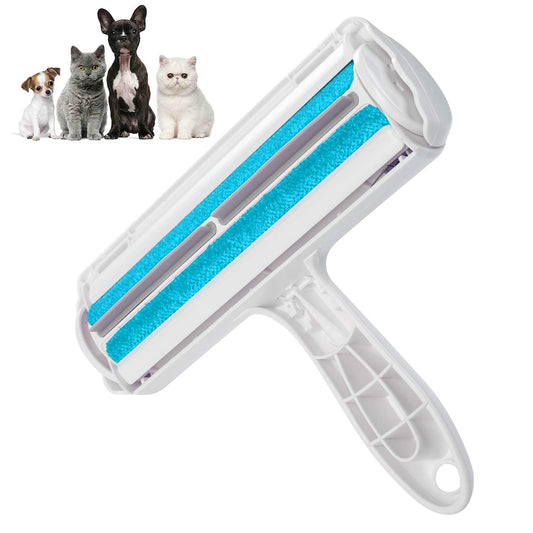One-Handed Lint Removal Pet Hair Remover Roller - Blue - The Grand Bazaar of Australia