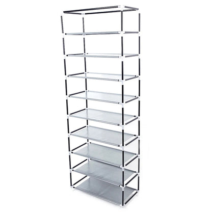 Nonwovens Fabric Dustproof Multilayer Shoes Cabinet Organizer in Black and Grey - The Grand Bazaar of Australia