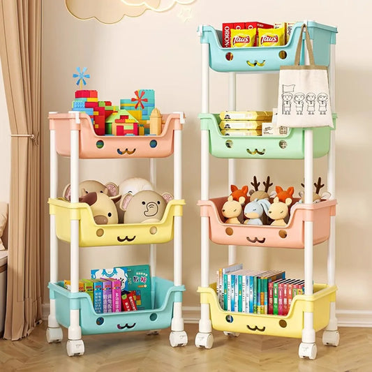 Storage Trolley Toy Rack Bookshelf Organizer Closet Snack - The Grand Bazaar of Australia