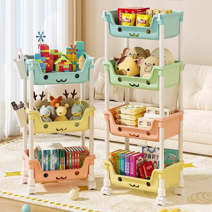 Storage Trolley Toy Rack Bookshelf Organizer Closet Snack - The Grand Bazaar of Australia