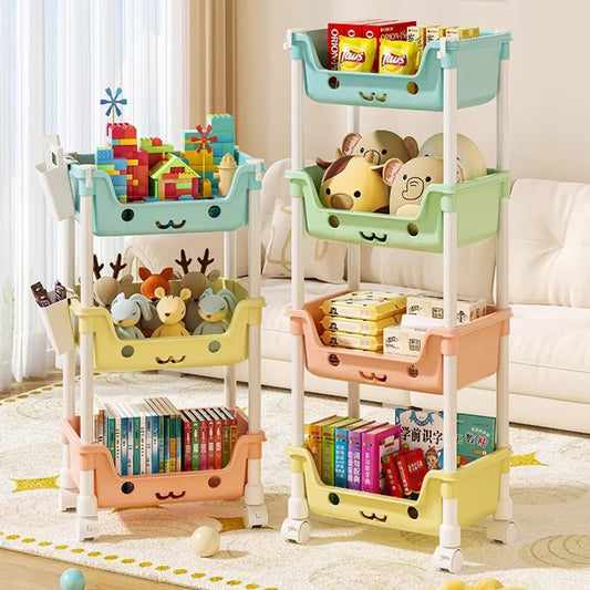Storage Trolley Toy Rack Bookshelf Organizer Closet Snack - The Grand Bazaar of Australia