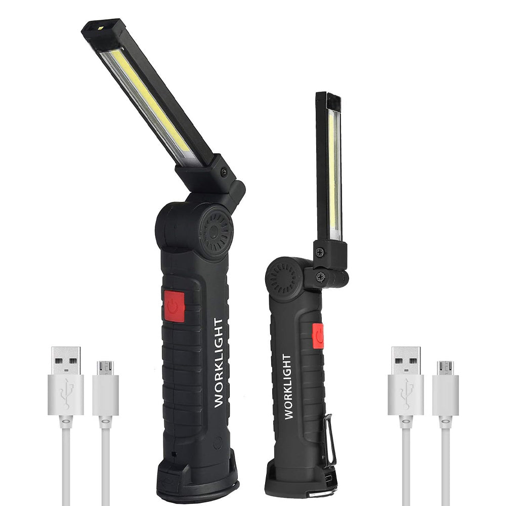 Hangable Versatile Rechargeable COB LED Work Light with Magnetic Base - The Grand Bazaar of Australia
