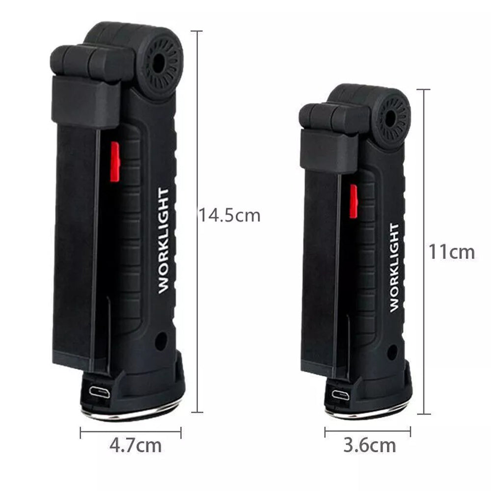 Hangable Versatile Rechargeable COB LED Work Light with Magnetic Base - The Grand Bazaar of Australia