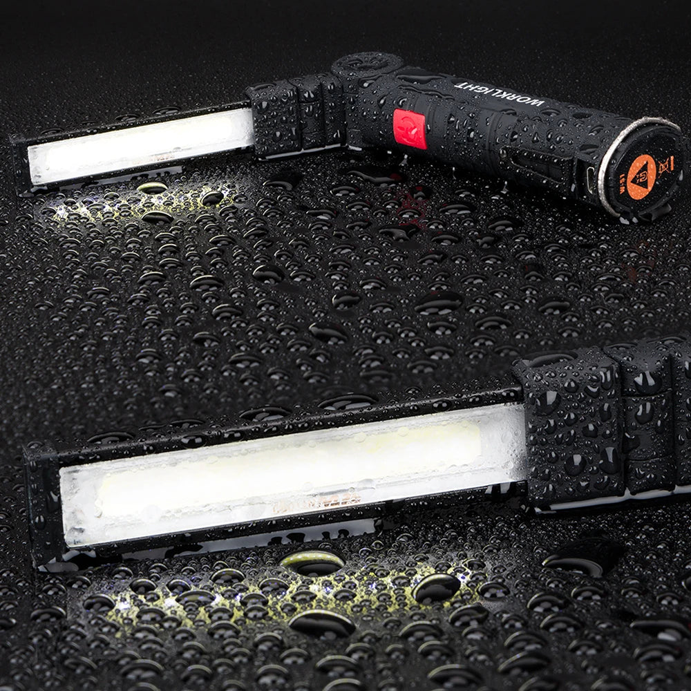Hangable Versatile Rechargeable COB LED Work Light with Magnetic Base - The Grand Bazaar of Australia