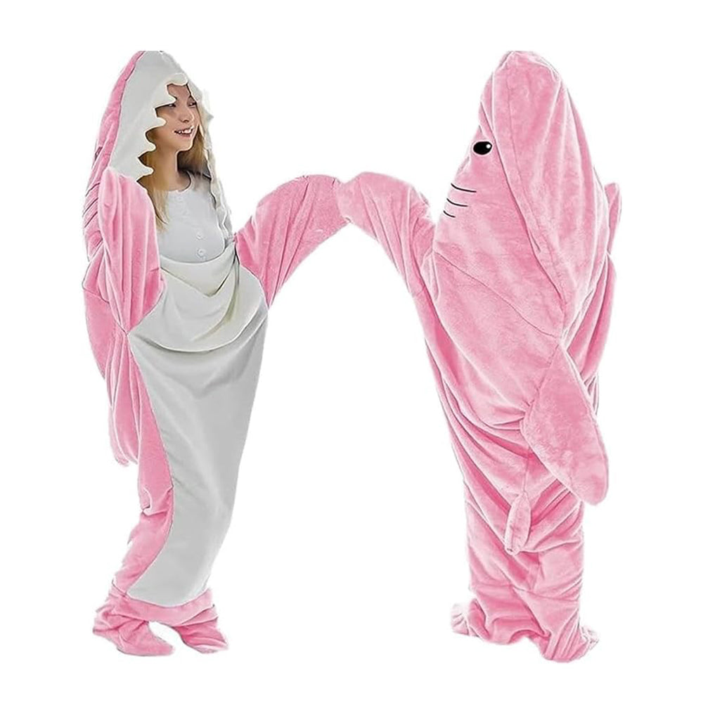 Funny Homewear Shark Onesie Sleeping Bag Winter Warm Blanket - The Grand Bazaar of Australia