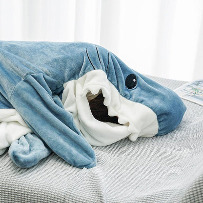 Funny Homewear Shark Onesie Sleeping Bag Winter Warm Blanket - The Grand Bazaar of Australia