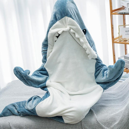 Funny Homewear Shark Onesie Sleeping Bag Winter Warm Blanket - The Grand Bazaar of Australia
