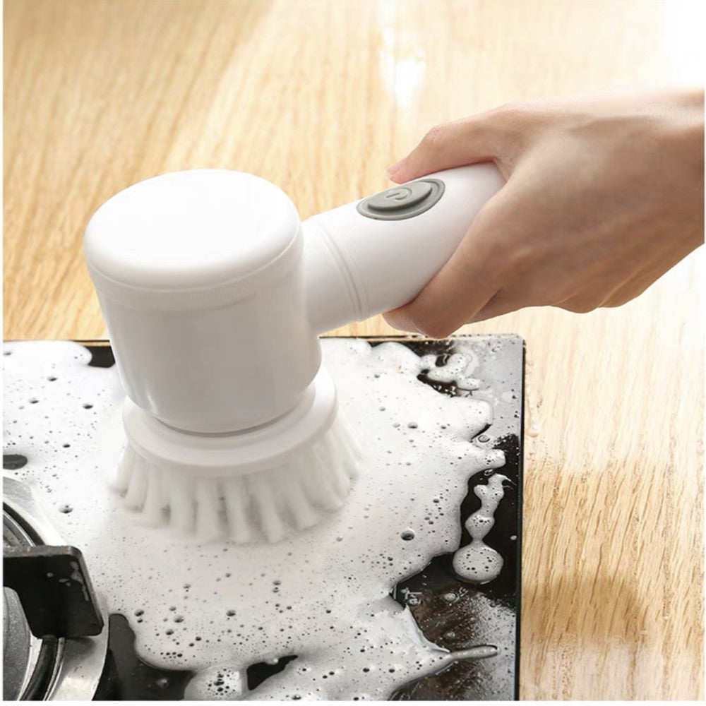 Electric Spin Scrubber With 5 Replaceable Brush Head Power - The Grand Bazaar of Australia