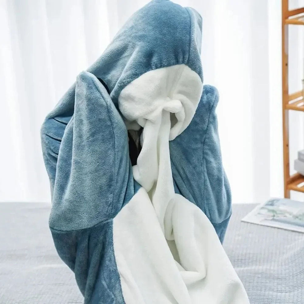 Funny Homewear Shark Onesie Sleeping Bag Winter Warm Blanket - The Grand Bazaar of Australia
