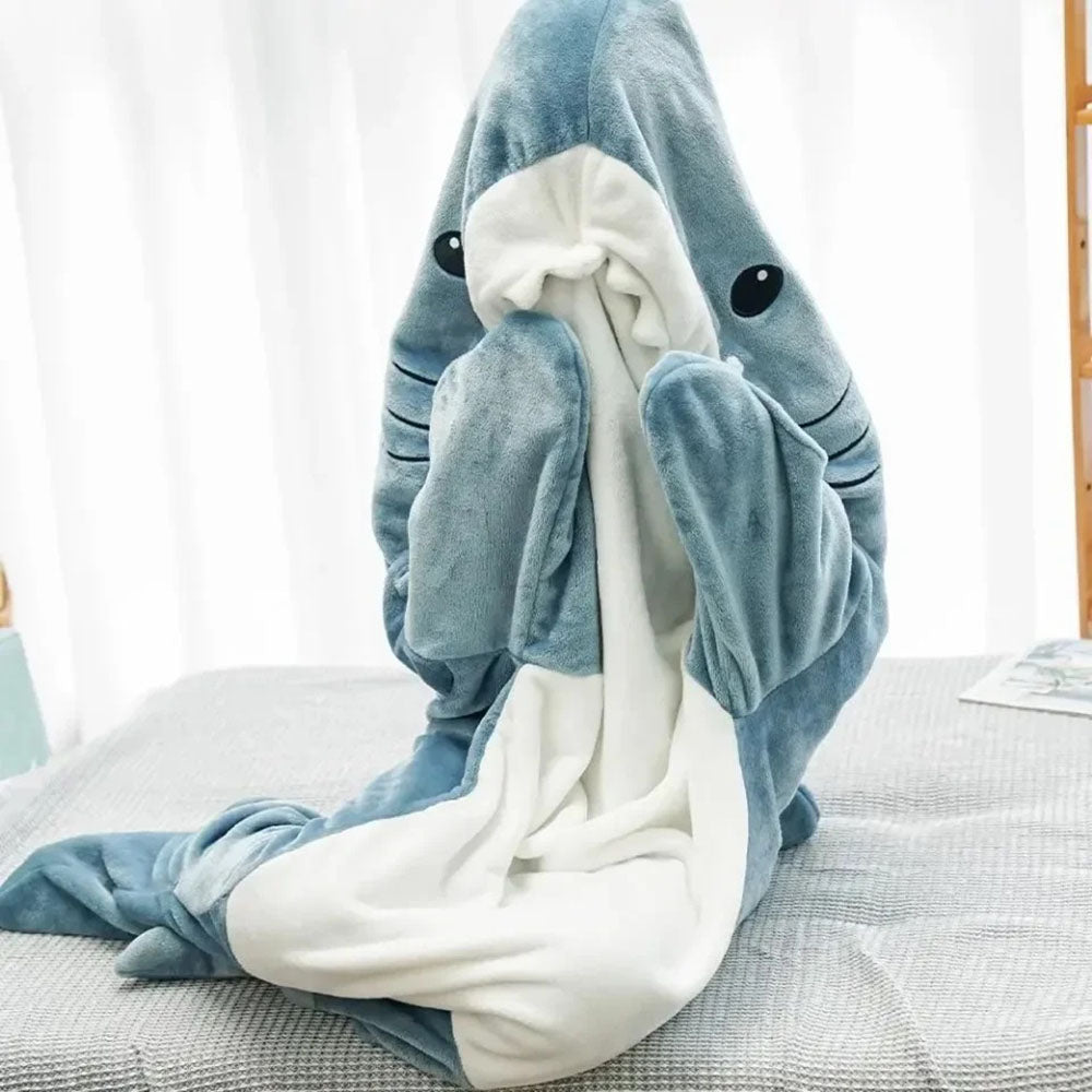 Funny Homewear Shark Onesie Sleeping Bag Winter Warm Blanket - The Grand Bazaar of Australia
