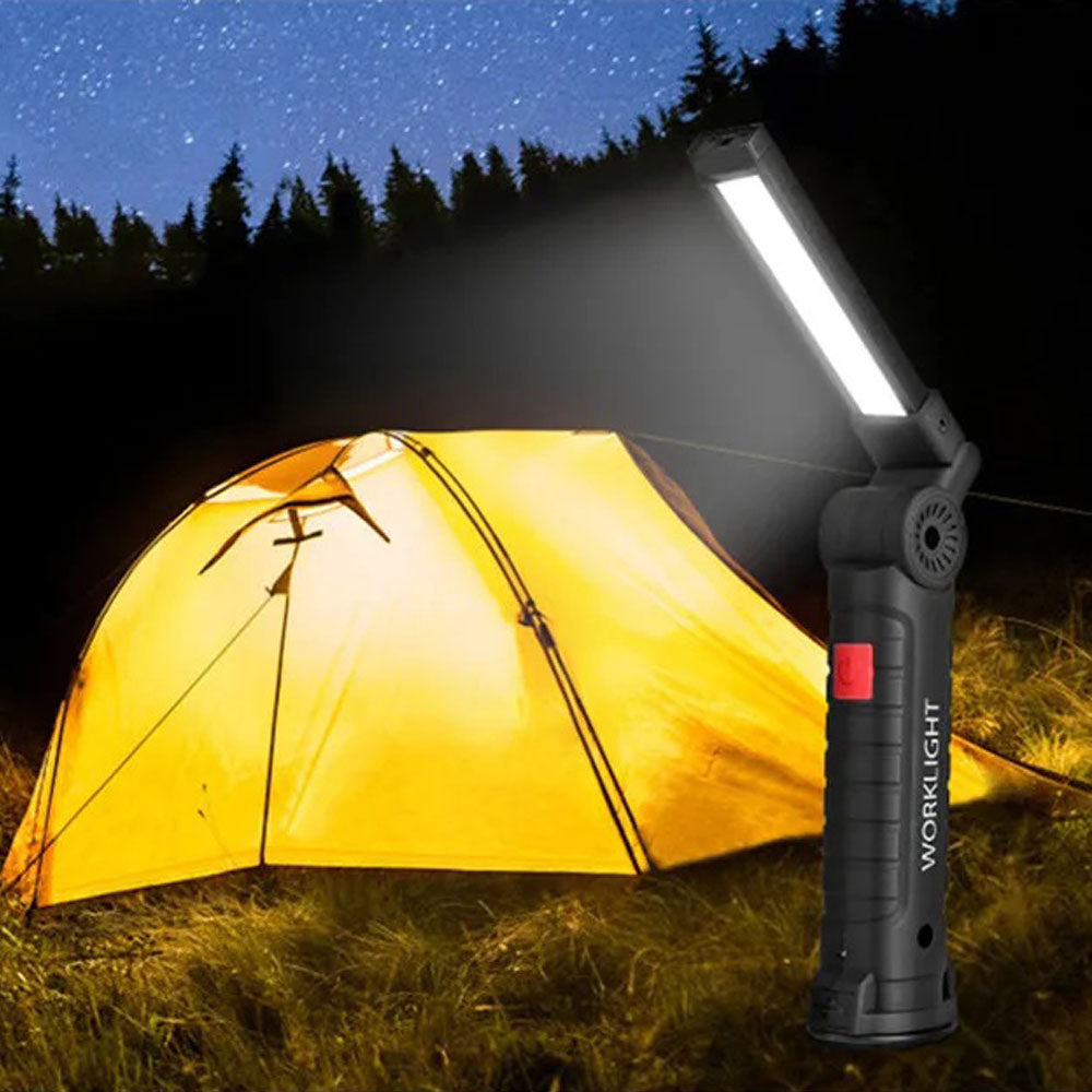 Hangable Versatile Rechargeable COB LED Work Light with Magnetic Base - The Grand Bazaar of Australia