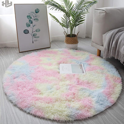 Super Soft Plush Round Rug Mat Fluffy Salon Thick Pile Carpets - The Grand Bazaar of Australia