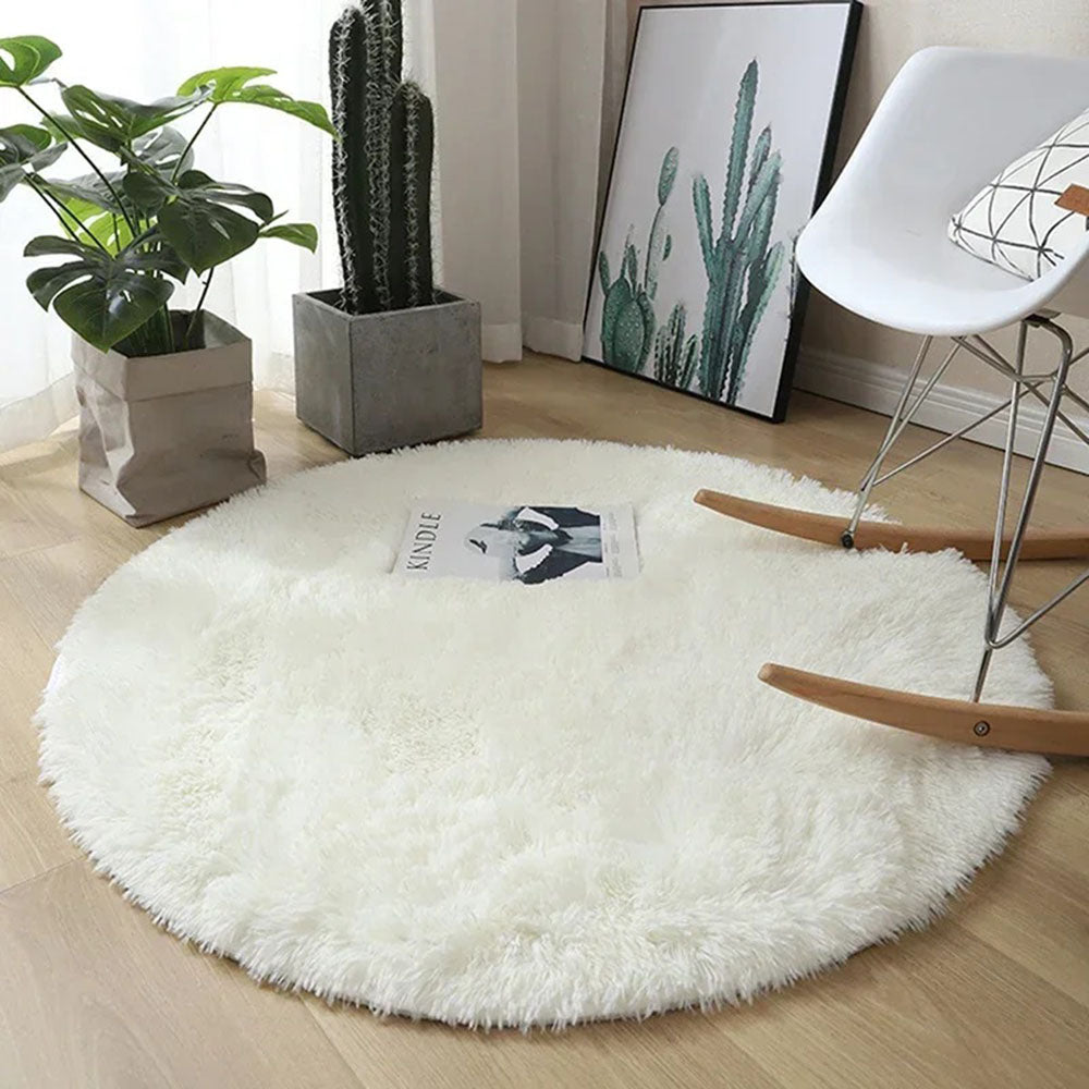 Super Soft Plush Round Rug Mat Fluffy Salon Thick Pile Carpets - The Grand Bazaar of Australia