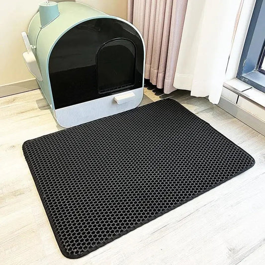 Double Layer Waterproof Cat Litter Mat Non-slip Washable Cat Sand Mat - The Grand Bazaar of Australia