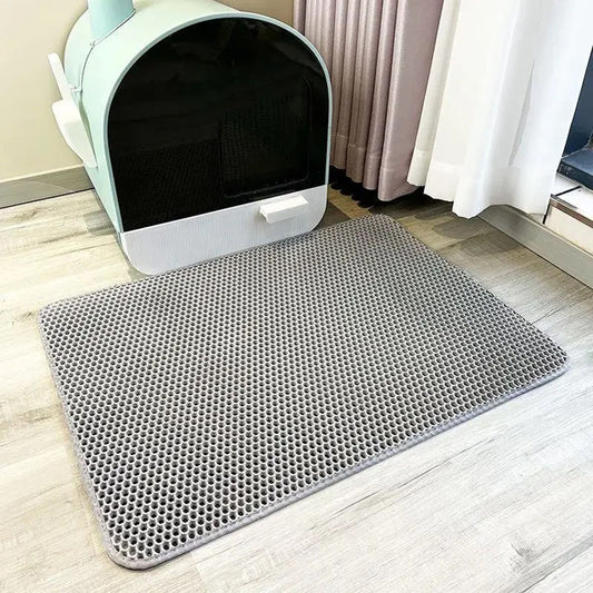 Double Layer Waterproof Cat Litter Mat Non-slip Washable Cat Sand Mat - The Grand Bazaar of Australia