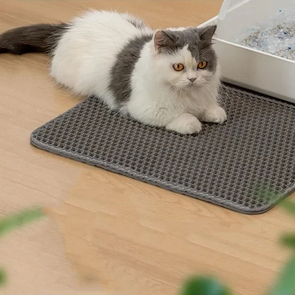Double Layer Waterproof Cat Litter Mat Non-slip Washable Cat Sand Mat - The Grand Bazaar of Australia