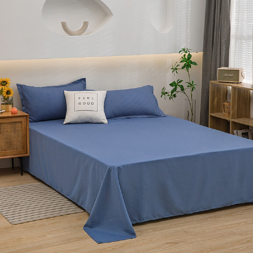 Soft Solid Color Bed Sheet for Double Bed - The Grand Bazaar of Australia