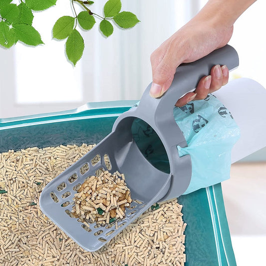 Self-Cleaning Cat Litter Shovel Scoop with Refill Bag - The Grand Bazaar of Australia