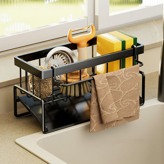 Multi-Functional Stainless Steel Sink Organizer with Drain Rack - The Grand Bazaar of Australia
