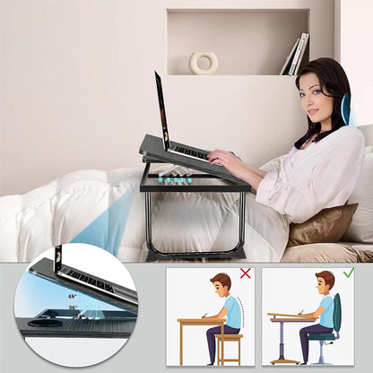 COMFEYA Adjustable Laptop Desk for Bed or Couch - Ergonomic Lap Desk with Cup Holder - The Grand Bazaar of Australia