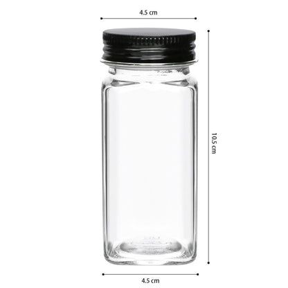 STORFEX 12-Pack 120ml Glass Spice Jars with Labels - The Grand Bazaar of Australia